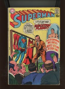 (1970) Superman #228 - BRONZE AGE! THE MYSTERY BOMBERS! (3.0)