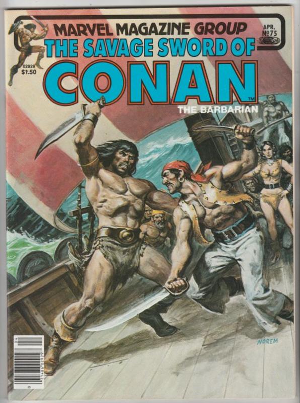 Savage Sword of Conan #75 (Apr-82) NM Super-High-Grade Conan