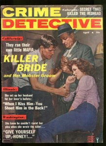 CRIME DETECTIVE-04/1961-MOBSTER-DRACULA-REDHEAD-SLAYING-INNOCENT VG