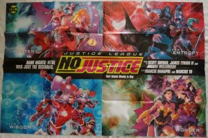 JUSTICE LEAGUE Promo Poster, 24 x 36, 2018, DC, FLASH, WONDER WOMEN Unused 189