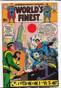 World's Finest Comics #191 (1970) Superman and Batman and Robin