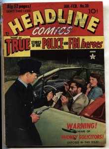 Headline #39--1950--Golden Age--Crime comic book--