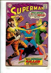 SUPERMAN #203 (4.5) WHEN SUPERMAN KILLED HIS FRIENDS!! 1968