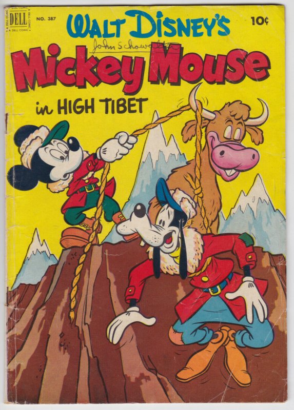 Four Color #387 (Apr 1952) 3.0 GD/VG Dell Mickey Mouse