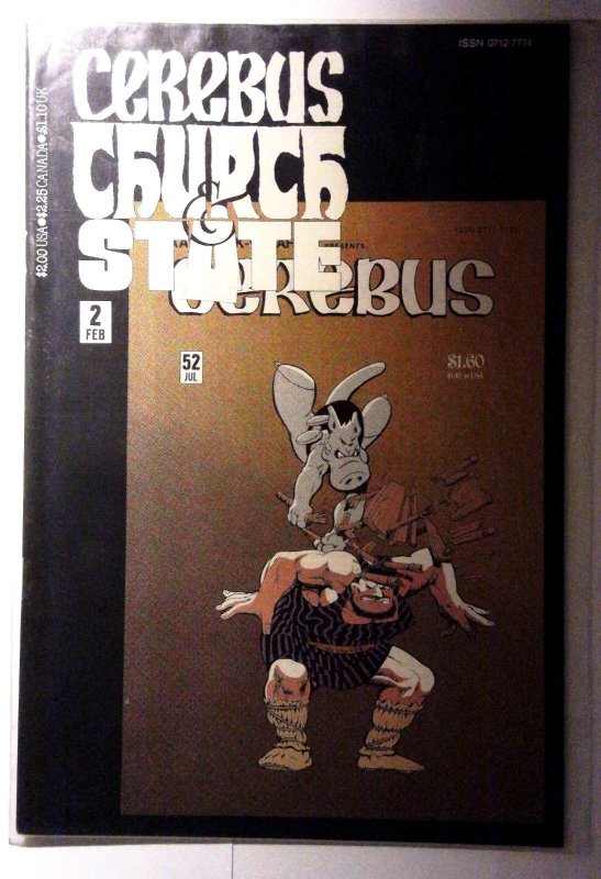 Cerebus Church & State #2 (1991) Aardvark-Vanaheim 1st Print Comic Book