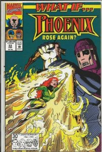 What If #33 ORIGINAL Vintage 1992 Marvel Comics Phoenix Rose Again