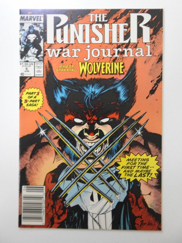 The Punisher War Journal #6 (1989) W/Wolverine! Beautiful NM Condition!