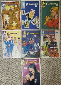 Run of 7 Elementals Comics #4 - #10 (Comico, 1989 Series)