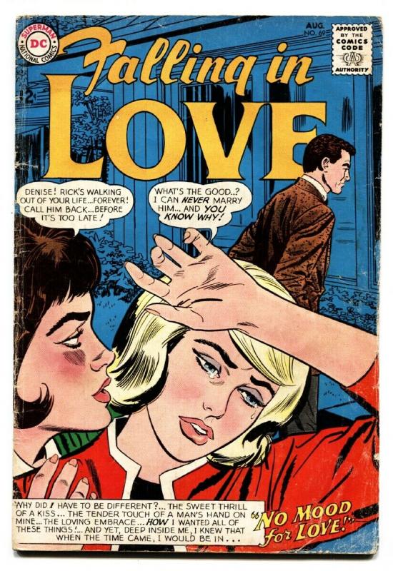 Falling In Love #69 comic book 1964 Silver-Age DC-love triangle-spicy romance