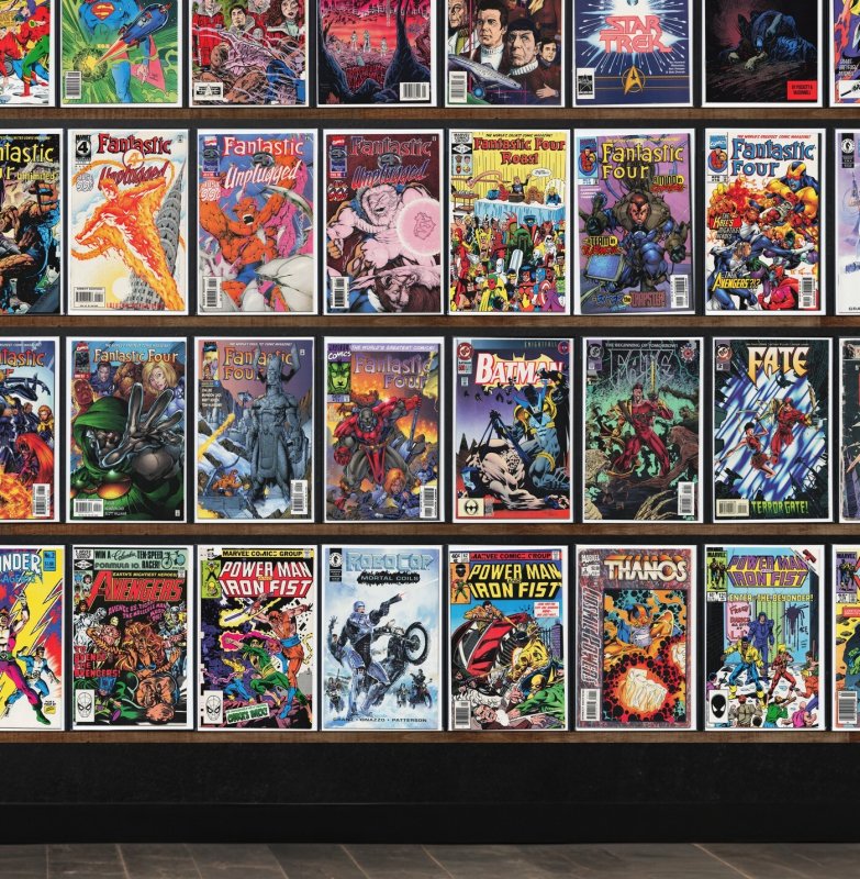 Huge Lot 150+ Comics with Star Trek, Batman, Fantastic Force & More!