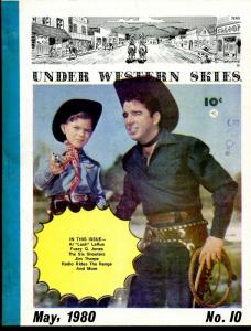 Under Western Skies #10 5/1980-Lash LaRue-Jim Thorpe-Zane Grey-B-Westerns-FN