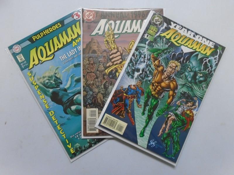 Aquaman (1994) Annual #1-3 Run - 8.0 VF - 1995-1997