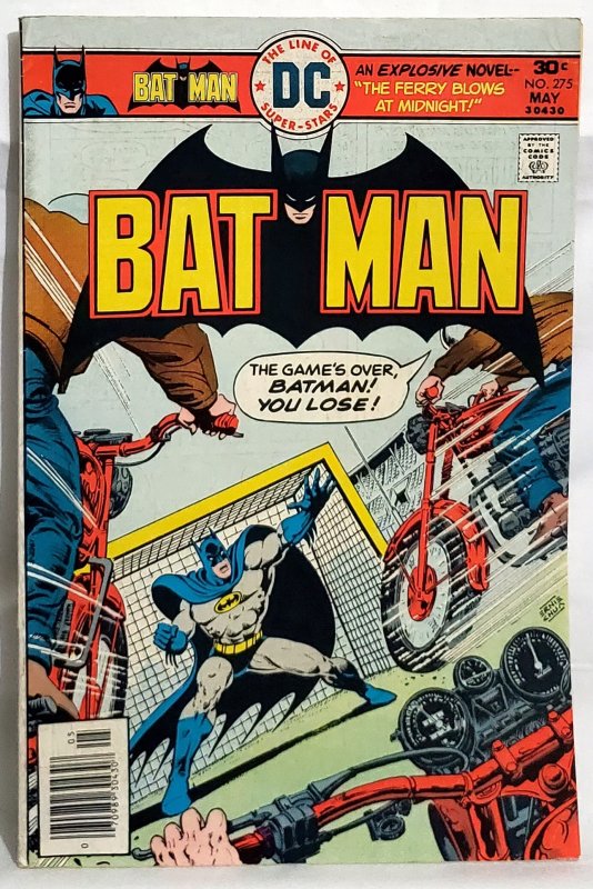 BATMAN #275 Ernie Chua the Ferry Blows at Midnight (DC 1976)