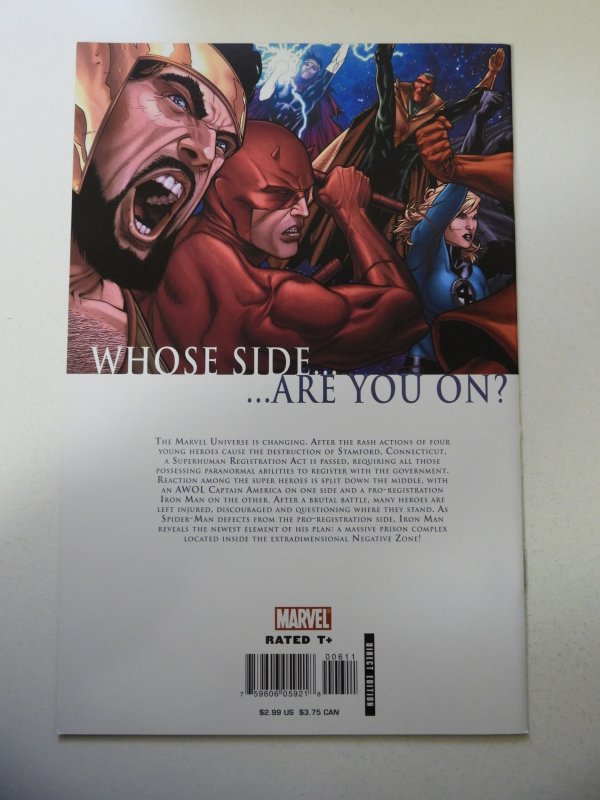 Civil War #6 (2006) NM- Condition