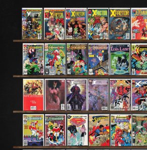 Huge Lot 150+ Comics with Excalibur, X-Force, X-Factor, Action Comics & More!
