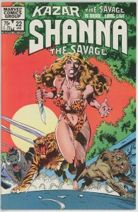 Ka-Zar the Savage #22 (1981) - 7.5 VF- *Shanna/Spider-Man*