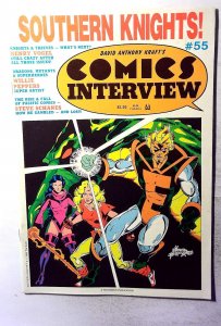 David Anthony Kraft's Comics Interview #55 1988 Fictioneer 1st Print Comic Book