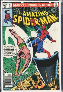 The Amazing Spider-Man #211 Newsstand Edition (1980) Spider-Man
