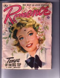 ROMANCE-MAY 1949-BLONDE COVER-RARE VG