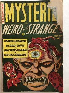 Mysteries weird and strange 7,GD, heck cover(detached)C pics!