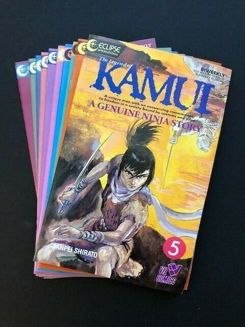 LOT of 10~Eclipse Comics~KAMUI A Genuine Ninja Story #5-11,13,16-17 VF (A184)