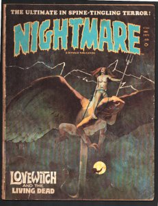 Nightmare #6 1971-Jeff Jones cover art-Doug Wildey-Mike Kaluta-Larry Todd-Pat...