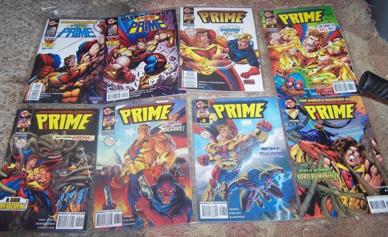 Power of Prime  LOT 8 issues  #1 2 3 4 5 6 8 15 Malibu  ultraverse