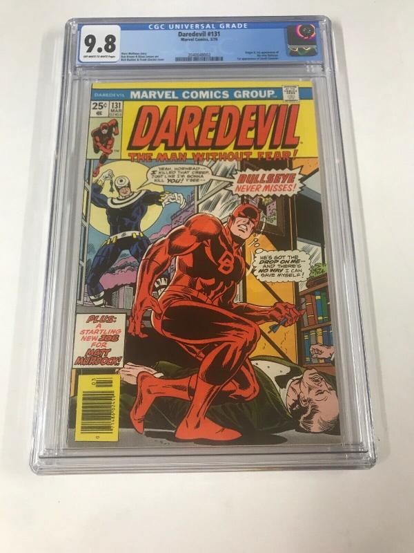 Daredevil 131 Cgc 9.8 First 1st Appearance Bullseye Bronze Age Marvel