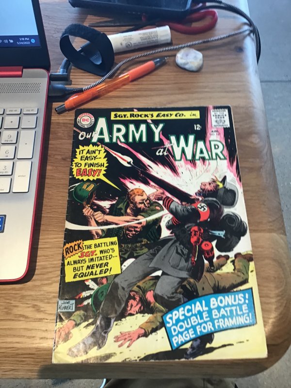 Our Army at War #157  (1965) High-grade Sergeant rock Kubert Centerspread issue!