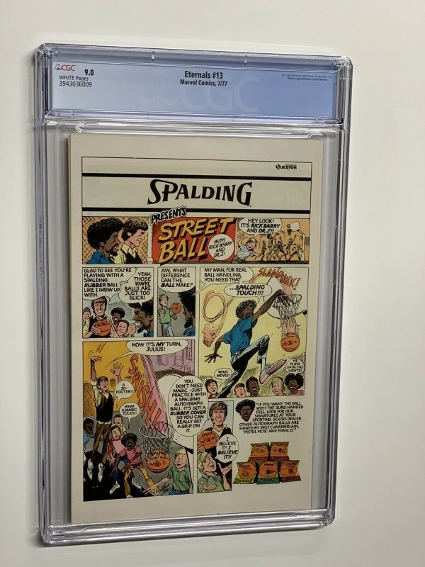 Eternals 13 cgc 9.0 wp marvel 1977