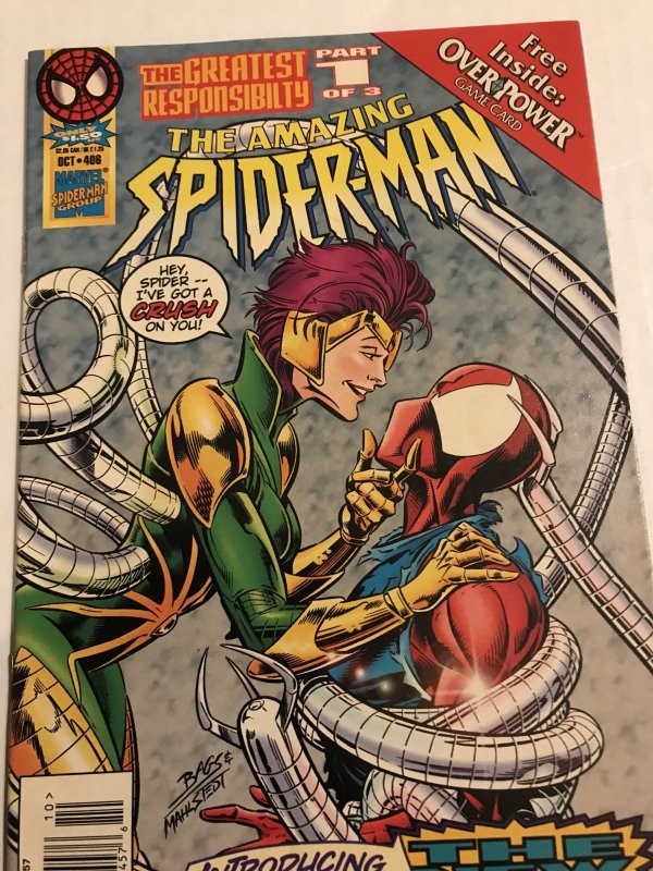 The Amazing Spider-Man #406 : Marvel 10/96 NM-; Newsstand, 1st Carolyn Trainer