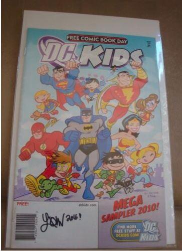 DC KIDS MEGA SAMPLER 2010 SIGNED AUTOGRAPHED BY WRITER LANDRY WALKER BATMAN COA