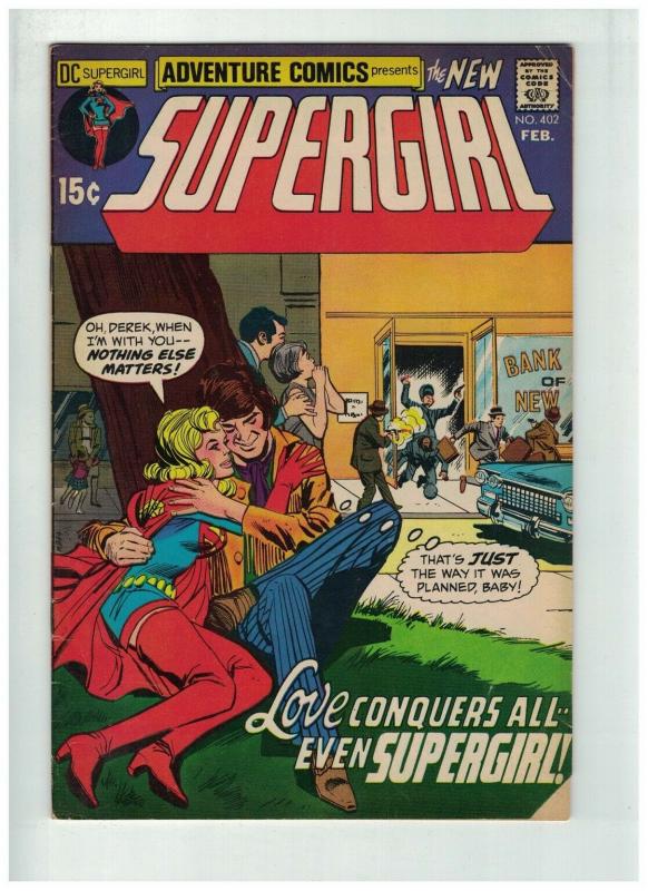 ADVENTURE 402 VG-F Feb. 1971  Supergirl 