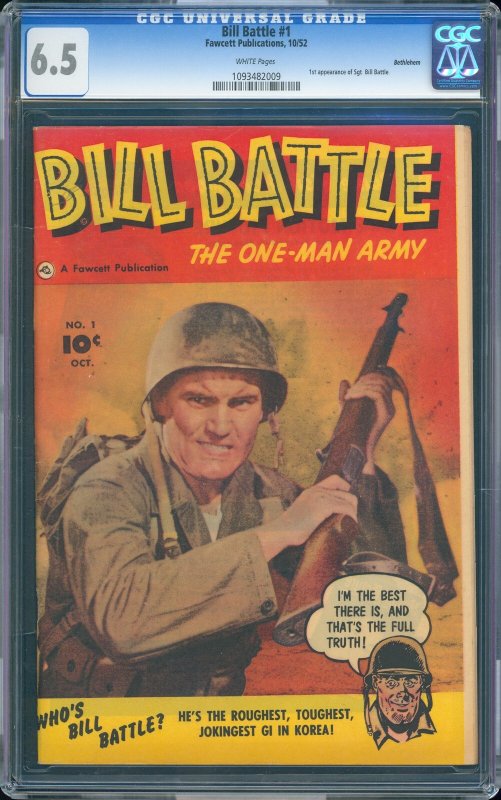 Bill Battle #1 (Fawcett, 1952) CGC 6.5