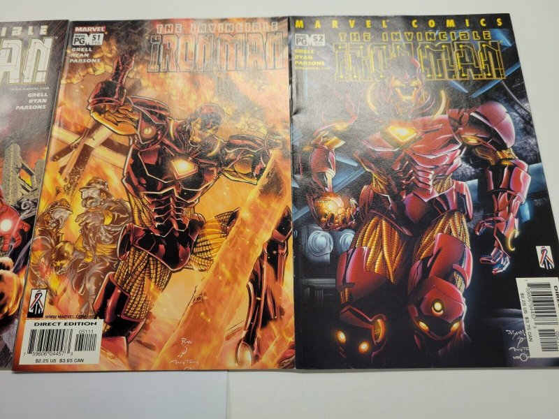4 Marvel Invincible Ironman Comics Books #49 50 51 52 21 TJ2