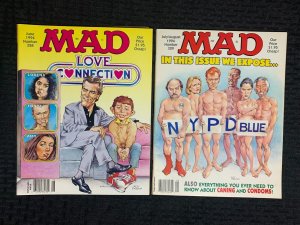 1994 MAD MAGAZINE #328 & 329 FVF 7.0 Alfred E Neuman / Love Connection LOT of 2
