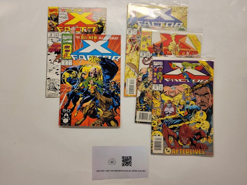 5 X-Factor Marvel Comic Books #71 79 96 98 101 18 TJ7