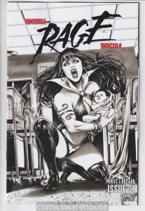 VAMPIRELLA DRACULA RAGE (2023 DYNAMITE) #1 VARIANT 1:10 CVR I KROME B&W X07641