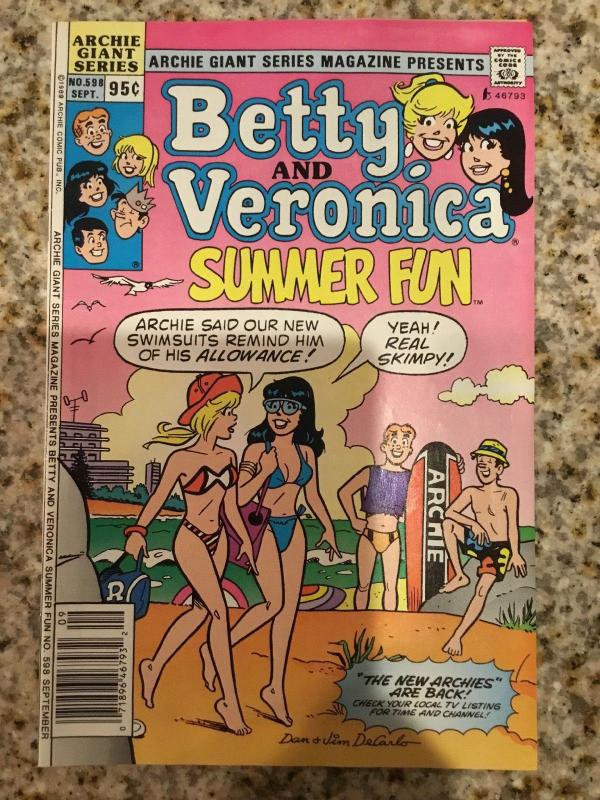 Archie Comics Betty And Veronica 598 * Summer Fun *