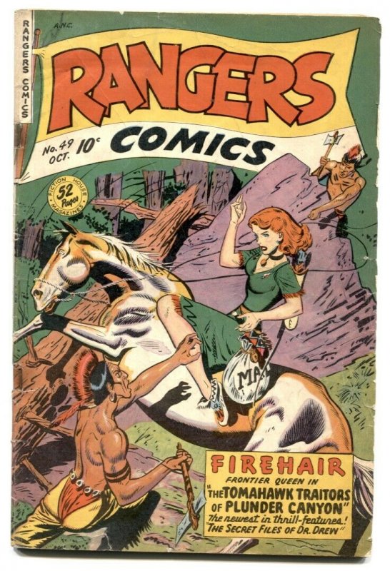 Rangers Comics #49 1949- FIREHAIR- Jan of the Jungle VG