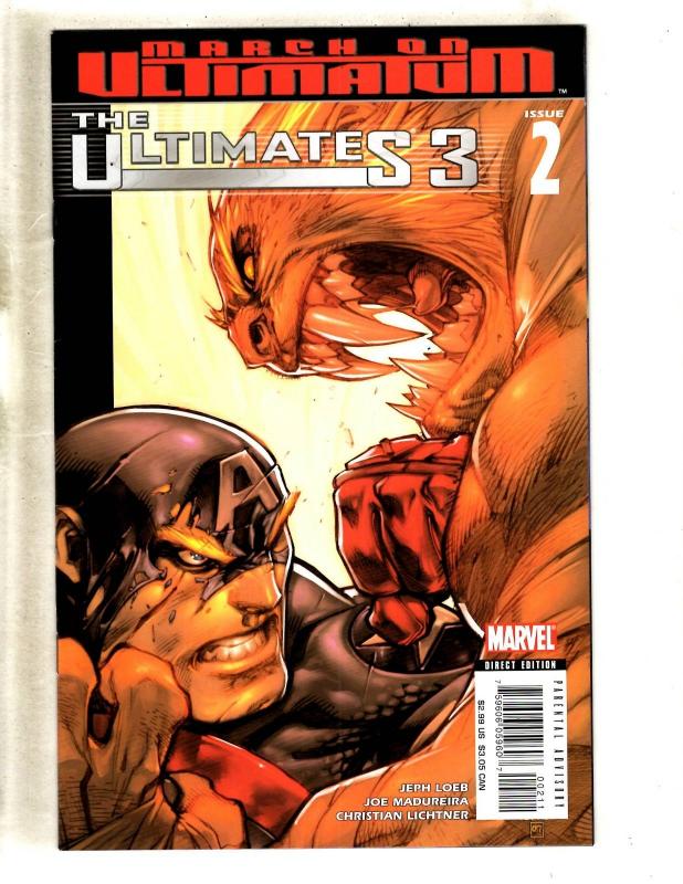 Lot Of 9 Marvel Comic Books Ultimates 3 # 1 2 3 (2) 4 5 + Loki # 1 2 3 Hulk MF11