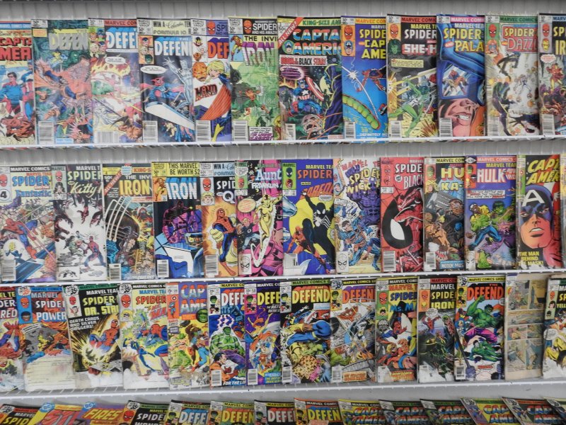 Huge Lot 150+ Low Grade Comics W/ Marvel Team-Up, Captain America +More See desc