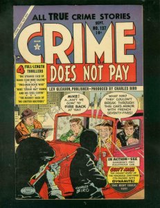 CRIME DOES NOT PAY #137 1954-CHARLES BIRO-TOMMY GUN CVR FN+