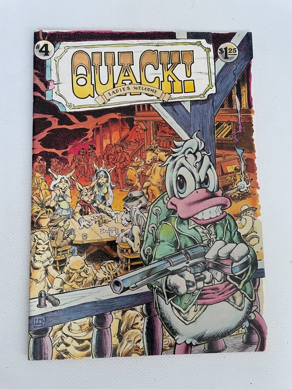 Quack # 4 VF/NM Indy Comic Book Sergio Aragones Steve Leialoha 9 J261