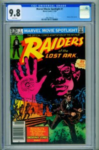 Marvel Movie Spotlight Raiders of the Lost Ark #1 CGC 9.8 1981 Indiana Jones-...