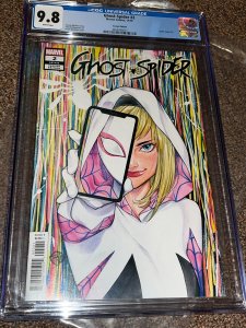 Spider-Gwen, Ghost Spider 2, Peach Momoko 1:25 Variant, Rare, CGC Graded 9.8