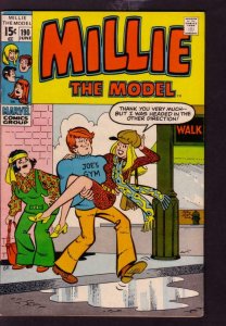 MILLIE THE MODEL #190 1971 MARVEL GOOD GIRL ART  POSES VF