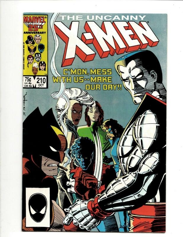 Uncanny X-Men # 210 NM- Marvel Comic Book Wolverine Wendigo Storm Cyclops DS4