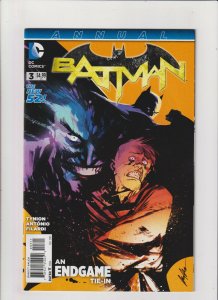 Batman Annual #3 VF+ 8.5 DC Comics 2015 New 52 Endgame Tie-in, Joker