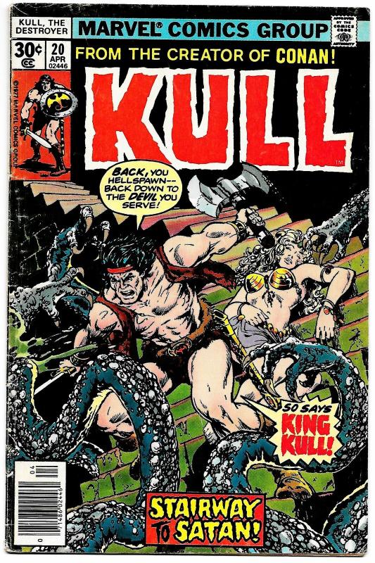 Kull The Destroyer #20 (Marvel, 1977) VG